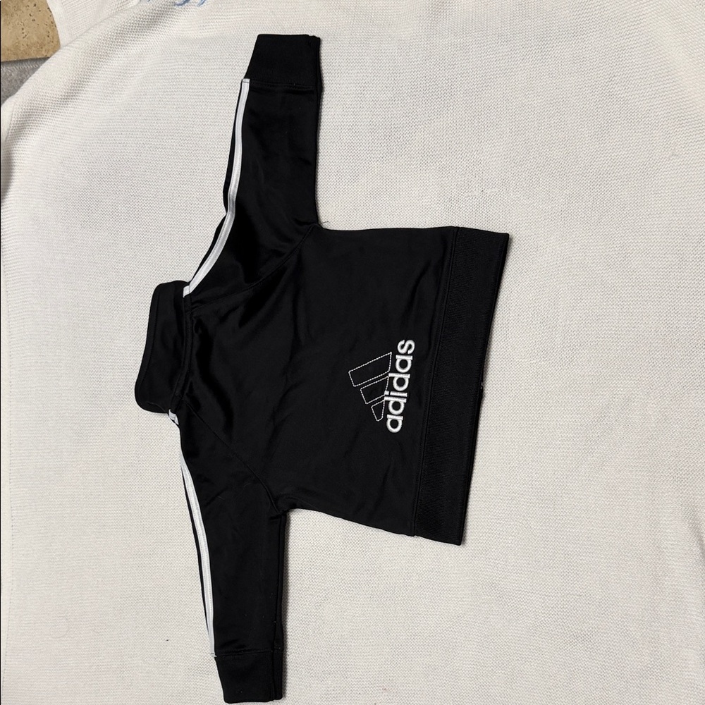 Adidas Black Tracksuit with White Stripes - Picture 3 of 9